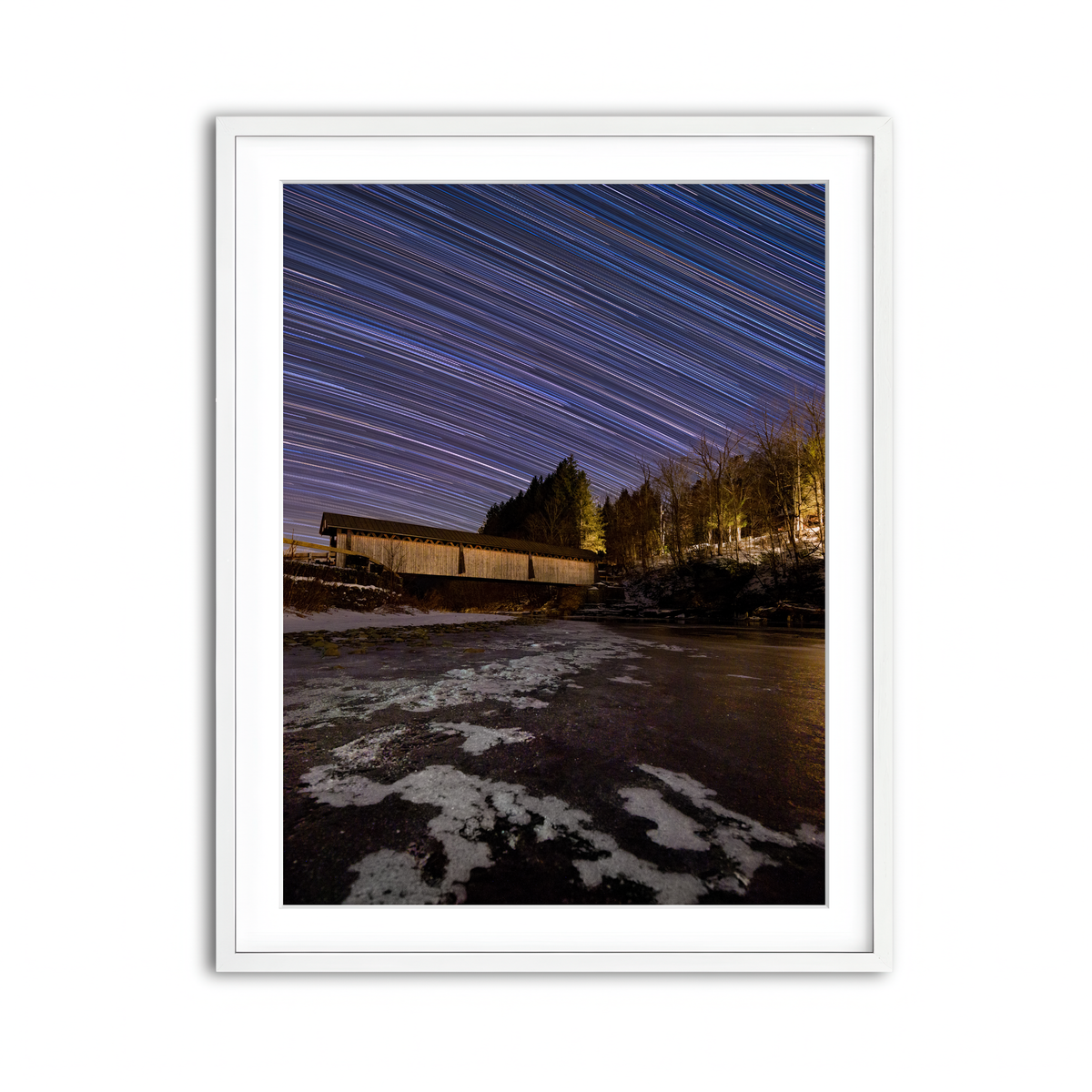 Framed Print 3x4 White