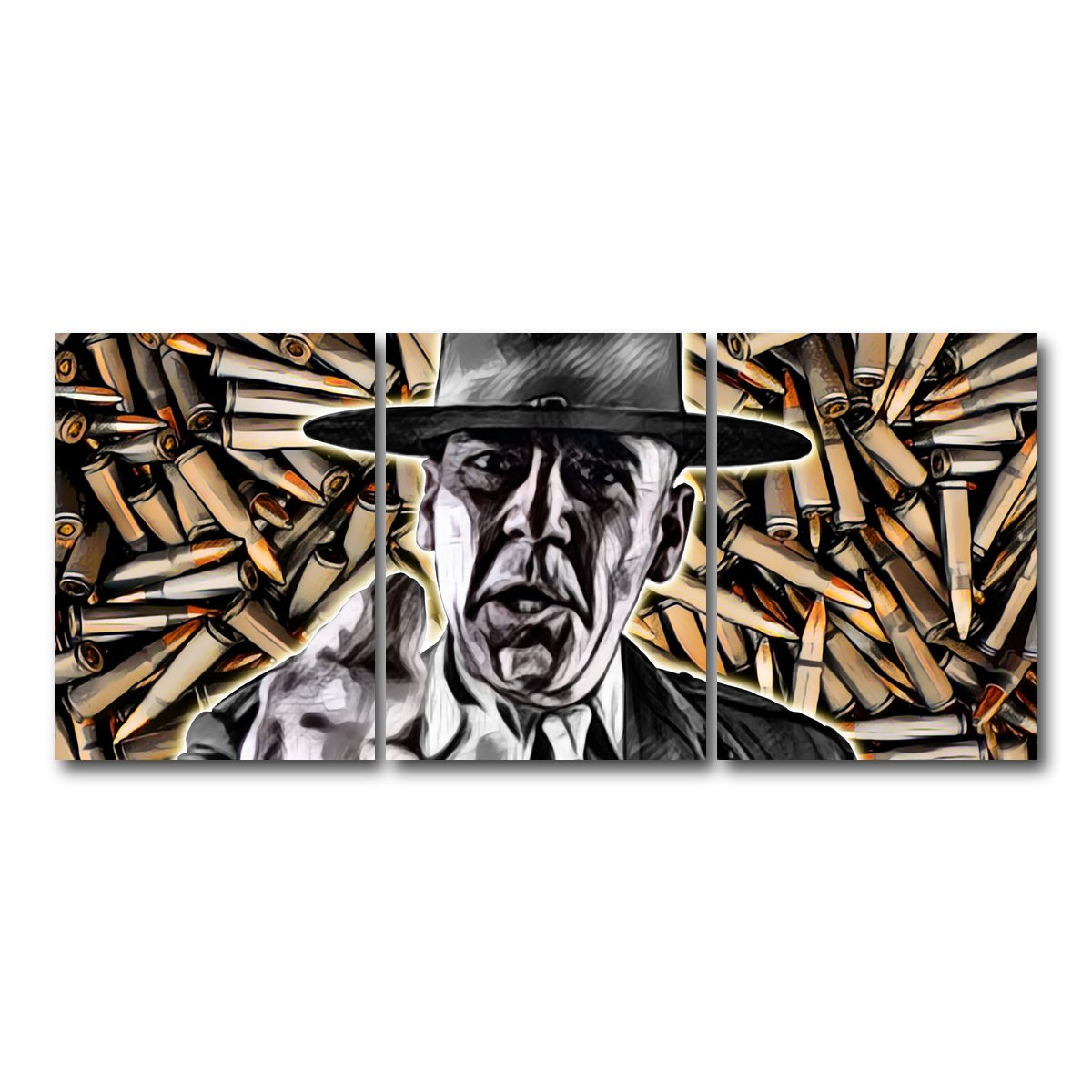 AUTO-MOCKUP WHITE | Full Metal Jacket Bullets | 3 Piece | Gallery Wrap Canvas | group=18x24
