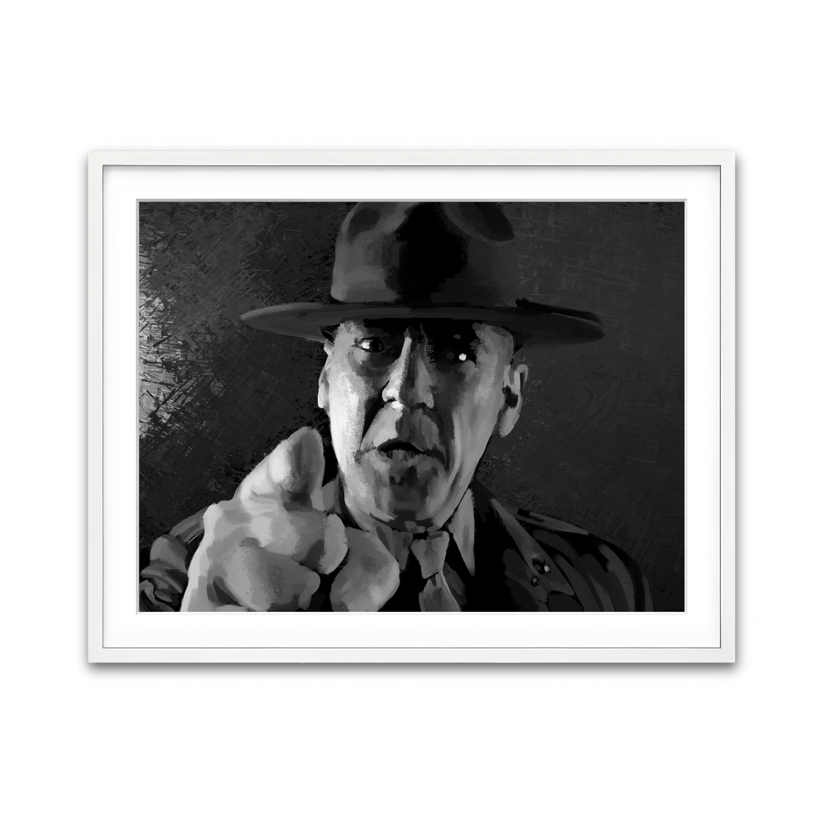 Framed Print 4x3 White