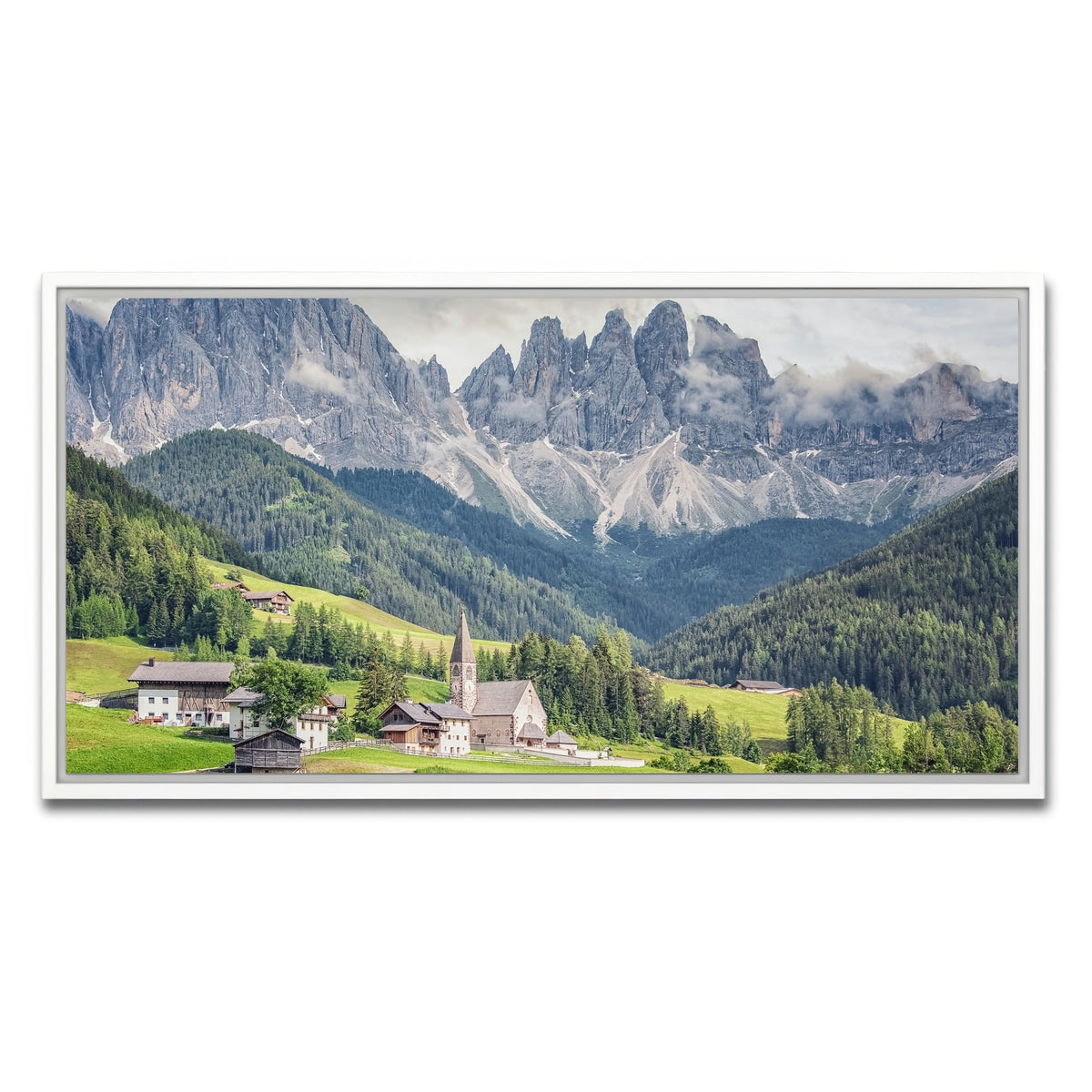 AUTO-MOCKUP WHITE | Funes Valley | 1 Piece | White Framed Canvas | group=2x1