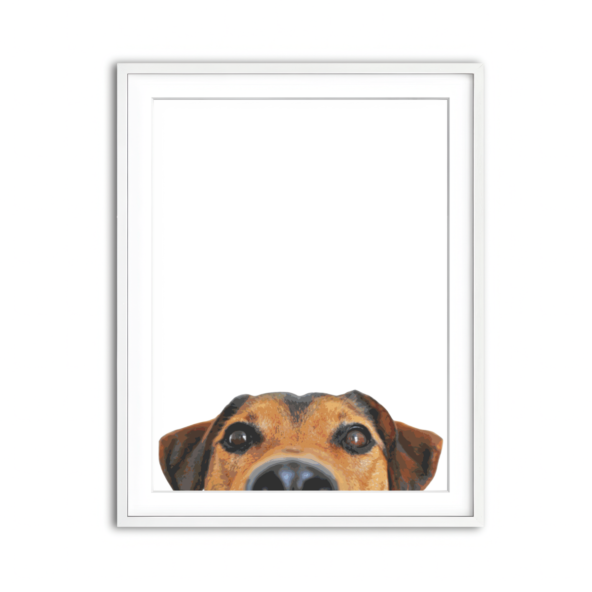 Framed Print 3x4 White