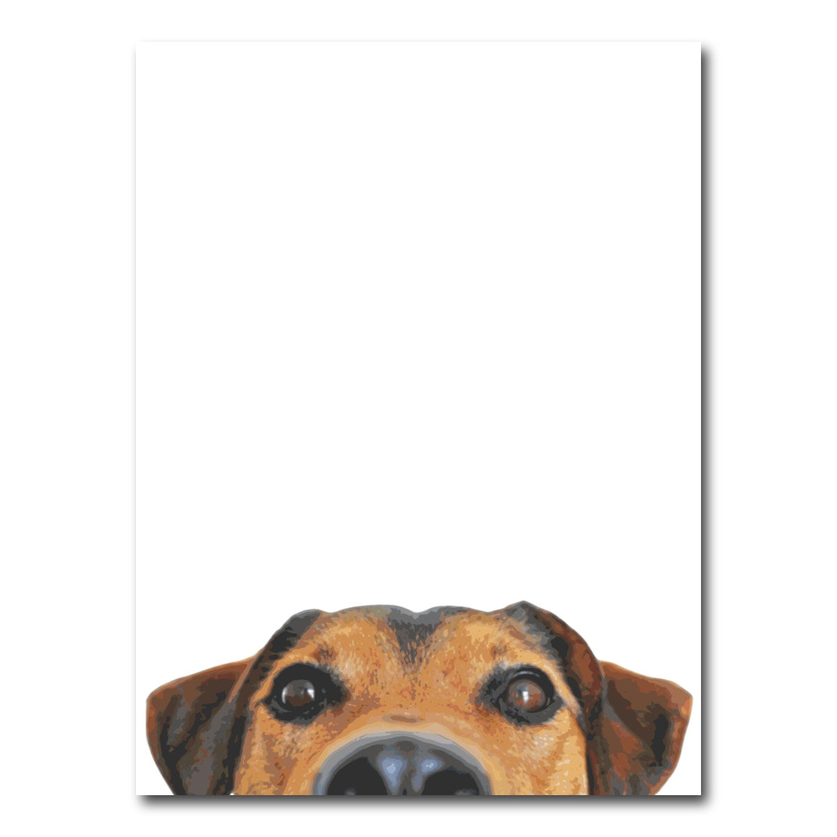 AUTO-MOCKUP WHITE | Funny Dog Face | 1 Piece | Gallery Wrap Canvas | group=3x4