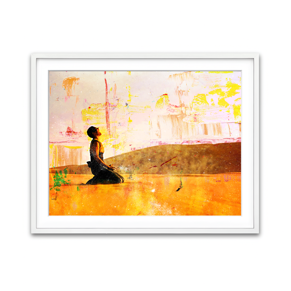 Framed Print 4x3 White