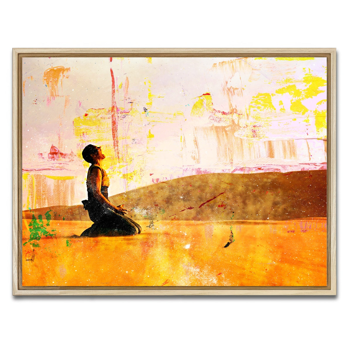 AUTO-MOCKUP WHITE | Furiosa's Scream - Fury Road | 1 Piece | Natural Framed Canvas | group=4x3