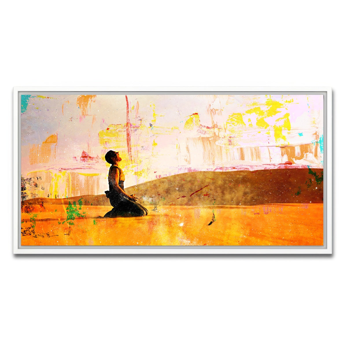 AUTO-MOCKUP WHITE | Furiosa's Scream - Fury Road | 1 Piece | White Framed Canvas | group=2x1