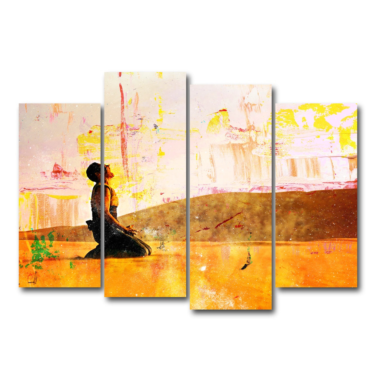 AUTO-MOCKUP WHITE | Furiosa's Scream - Fury Road | 4 Piece | Gallery Wrap Canvas | group=4_normal
