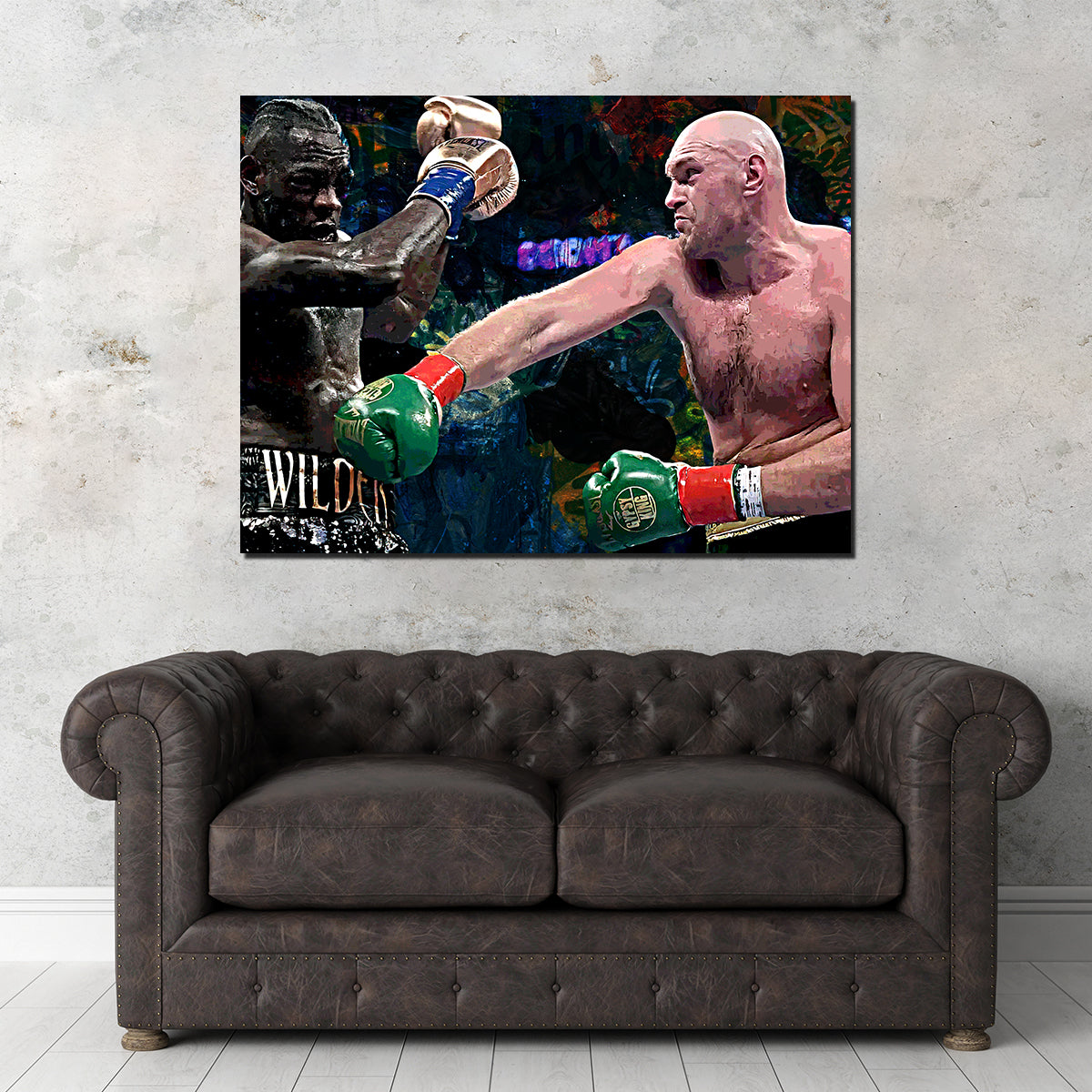 Fury Vs. Wilder Wall Art