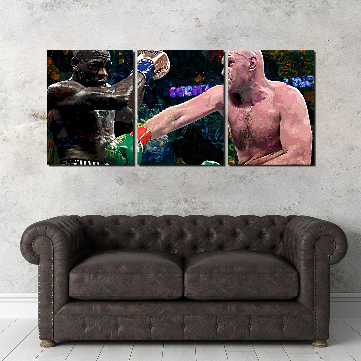 Fury Vs. Wilder Wall Art