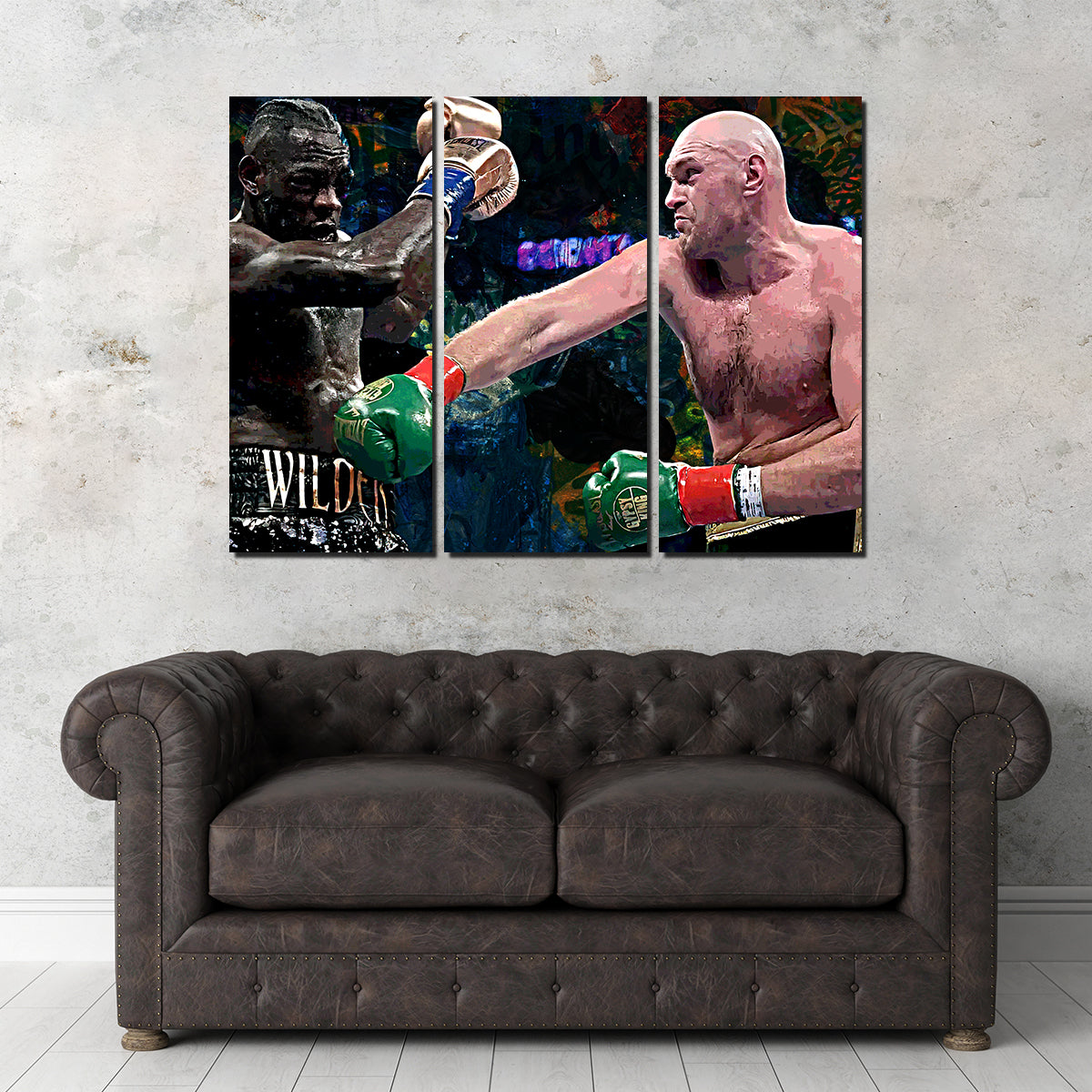 Fury Vs. Wilder Wall Art