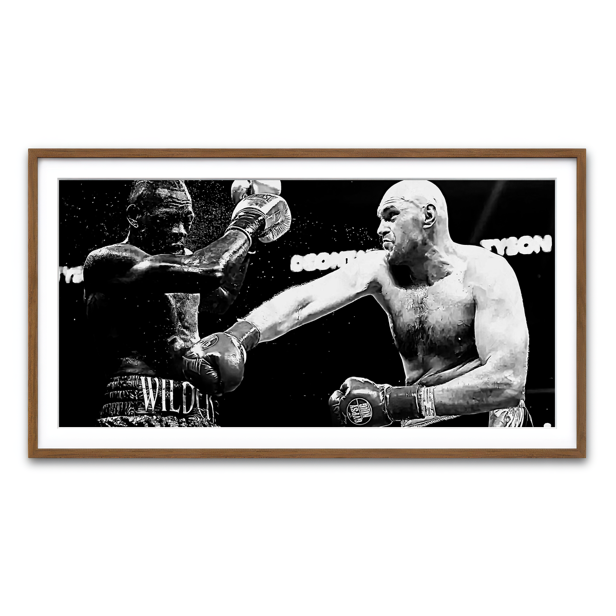 Framed Print 2x1 Walnut