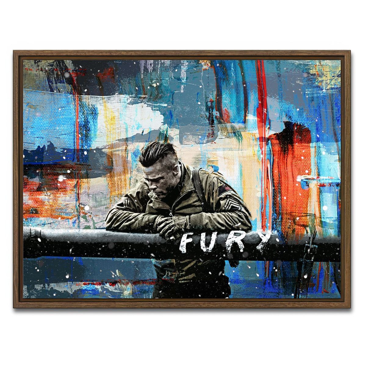 AUTO-MOCKUP WHITE | Fury | 1 Piece | Walnut Framed Canvas | group=4x3