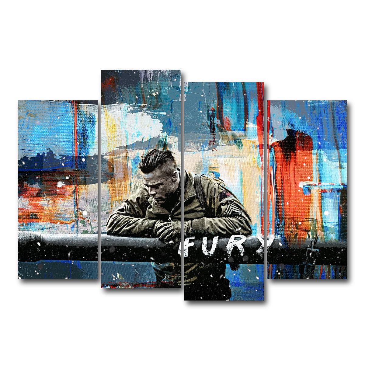 AUTO-MOCKUP WHITE | Fury | 4 Piece | Gallery Wrap Canvas | group=4_normal