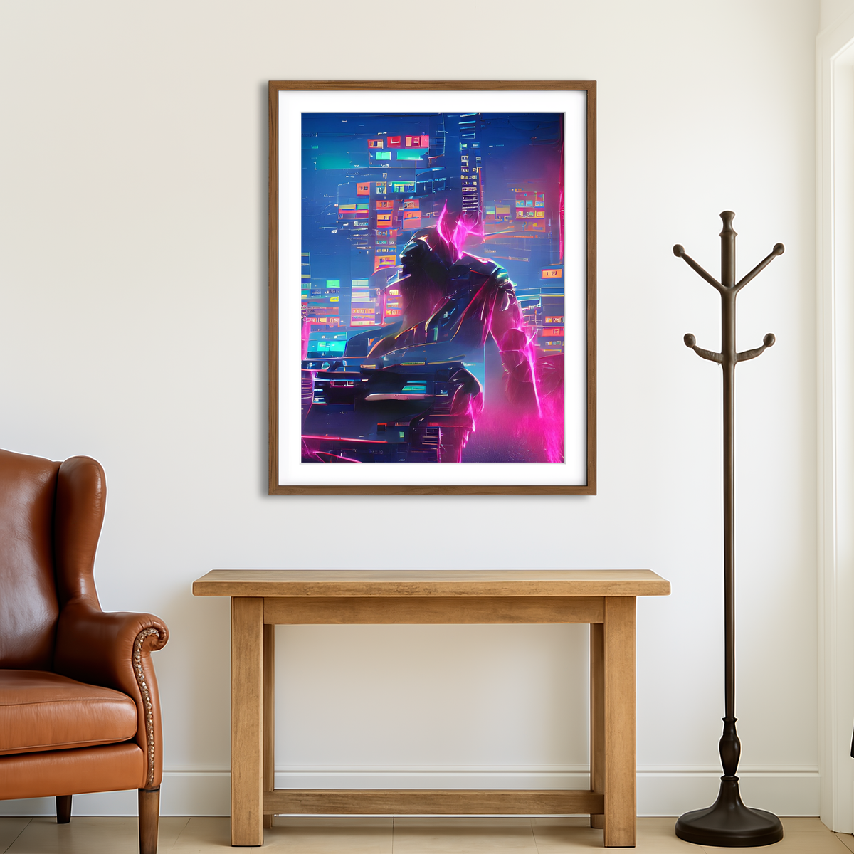 AUTO-MOCKUP ROOM | Futuristic Wall Art