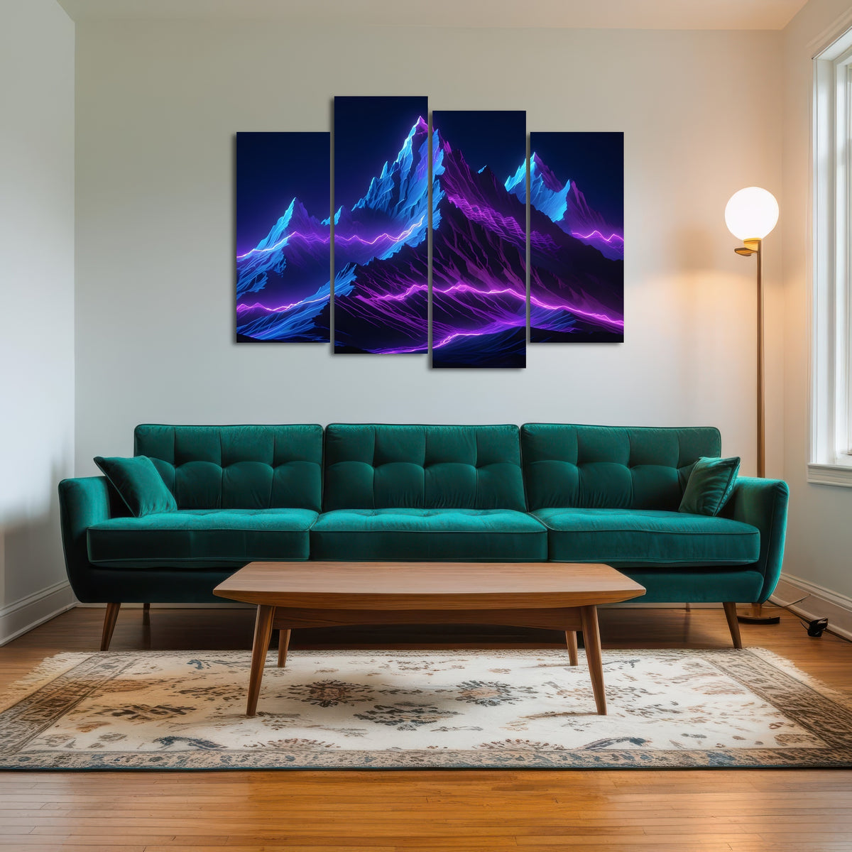 AUTO-MOCKUP ROOM | Futuristic mountain range