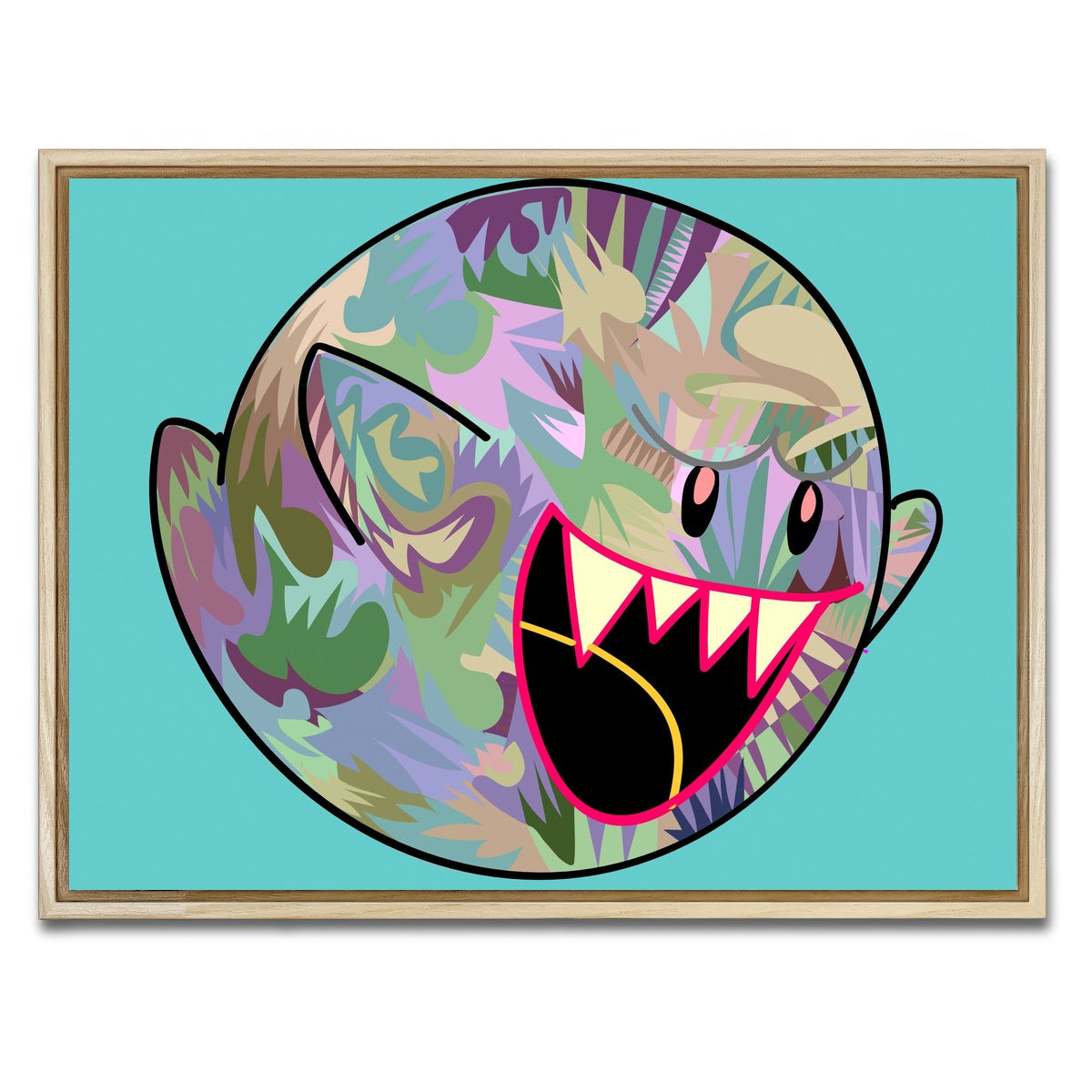 AUTO-MOCKUP WHITE | GHOST Fangs | 1 Piece | Natural Framed Canvas | group=4x3