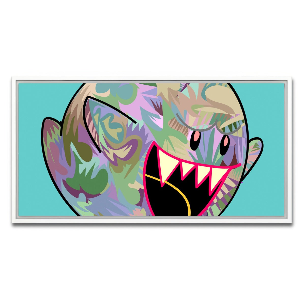 AUTO-MOCKUP WHITE | GHOST Fangs | 1 Piece | White Framed Canvas | group=2x1