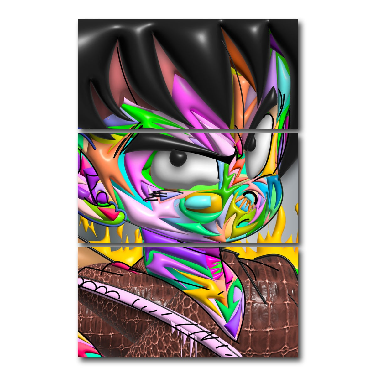 AUTO-MOCKUP WHITE | GOHAN Color | 3 Piece | Gallery Wrap Canvas | group=12x24_stacked