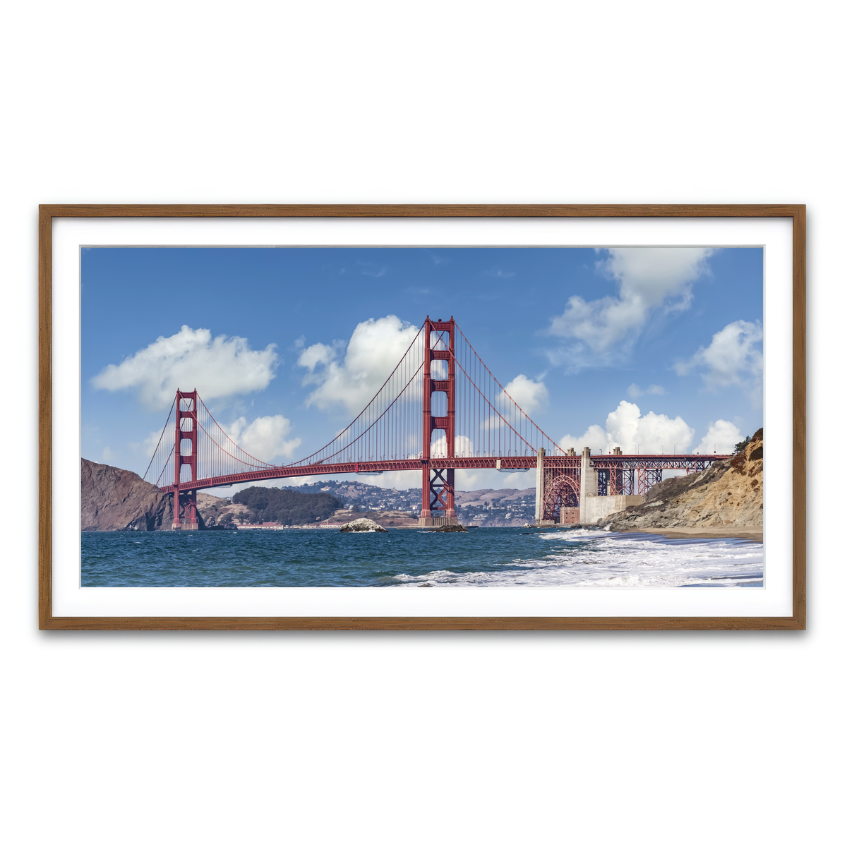 Framed Print 2x1 Walnut