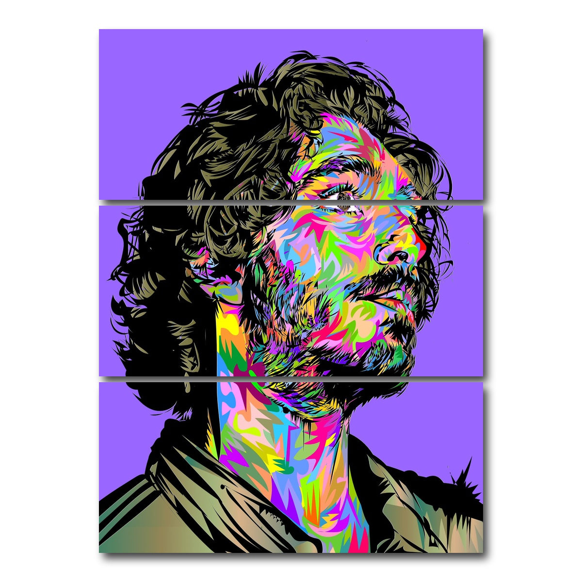 AUTO-MOCKUP WHITE | GREEN KNIGHT | 3 Piece | Gallery Wrap Canvas | group=8x18_stacked