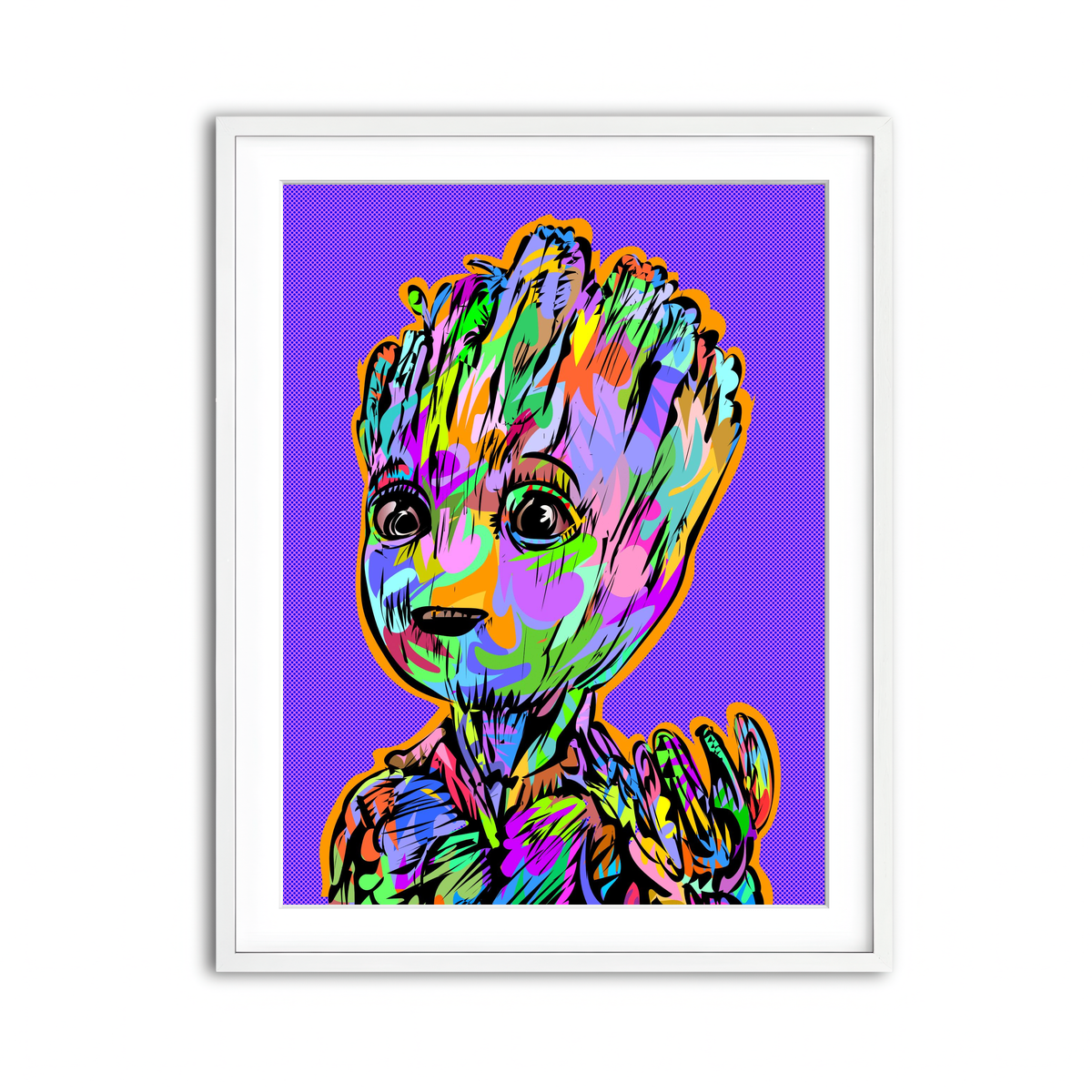 Framed Print 3x4 White