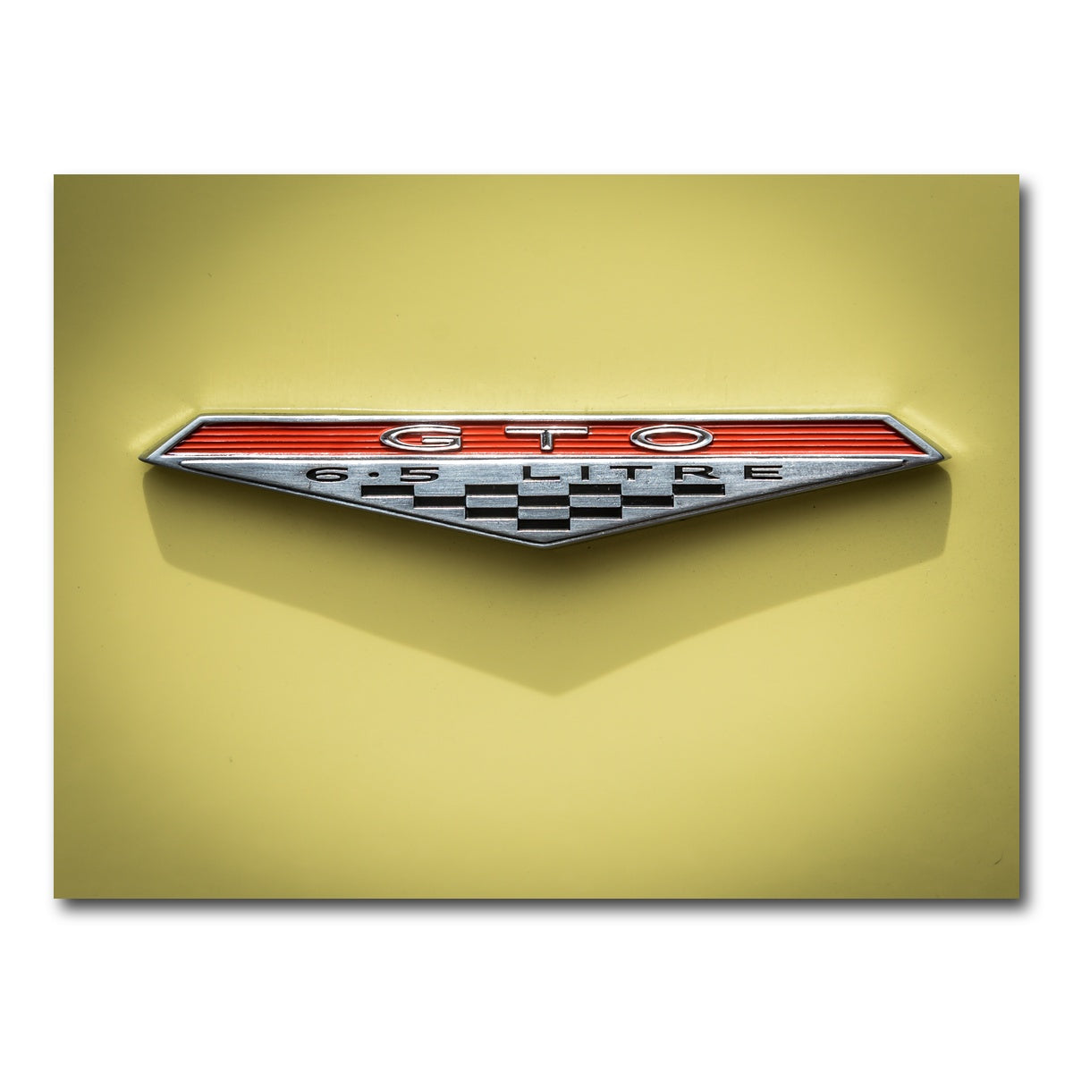 AUTO-MOCKUP WHITE | GTO Emblem | 1 Piece | Gallery Wrap Canvas | group=4x3