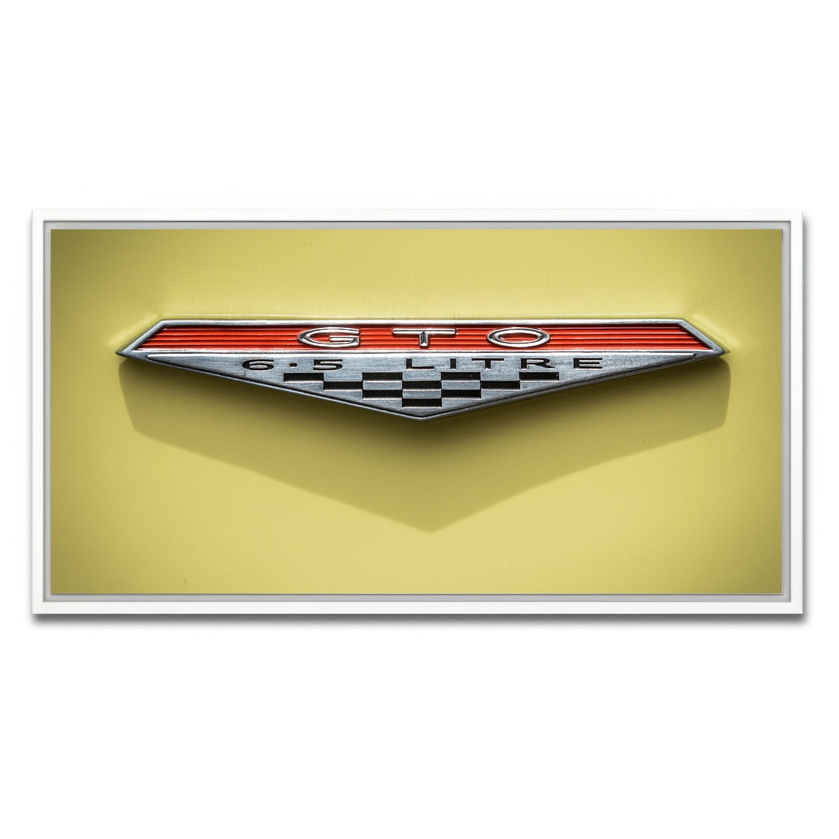 AUTO-MOCKUP WHITE | GTO Emblem | 1 Piece | White Framed Canvas | group=2x1