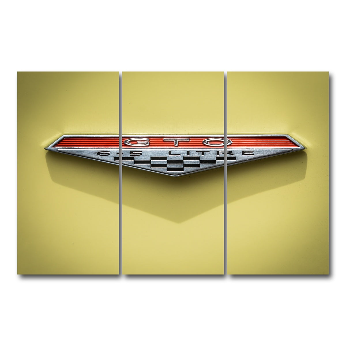 AUTO-MOCKUP WHITE | GTO Emblem | 3 Piece | Gallery Wrap Canvas | group=12x24
