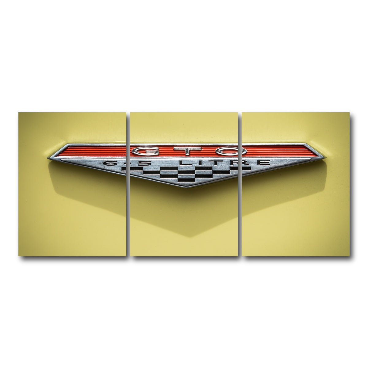 AUTO-MOCKUP WHITE | GTO Emblem | 3 Piece | Gallery Wrap Canvas | group=18x24