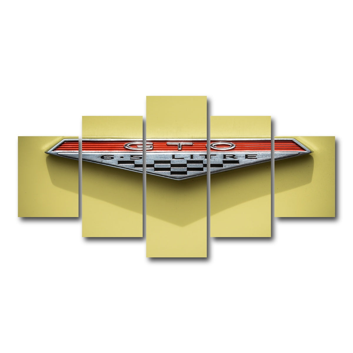 AUTO-MOCKUP WHITE | GTO Emblem | 5 Piece | Gallery Wrap Canvas | group=5_short