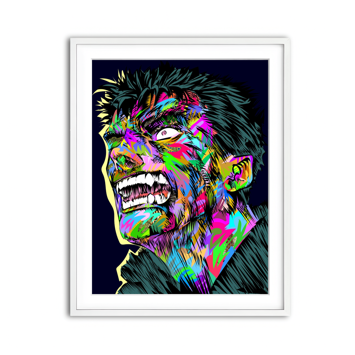 Framed Print 3x4 White