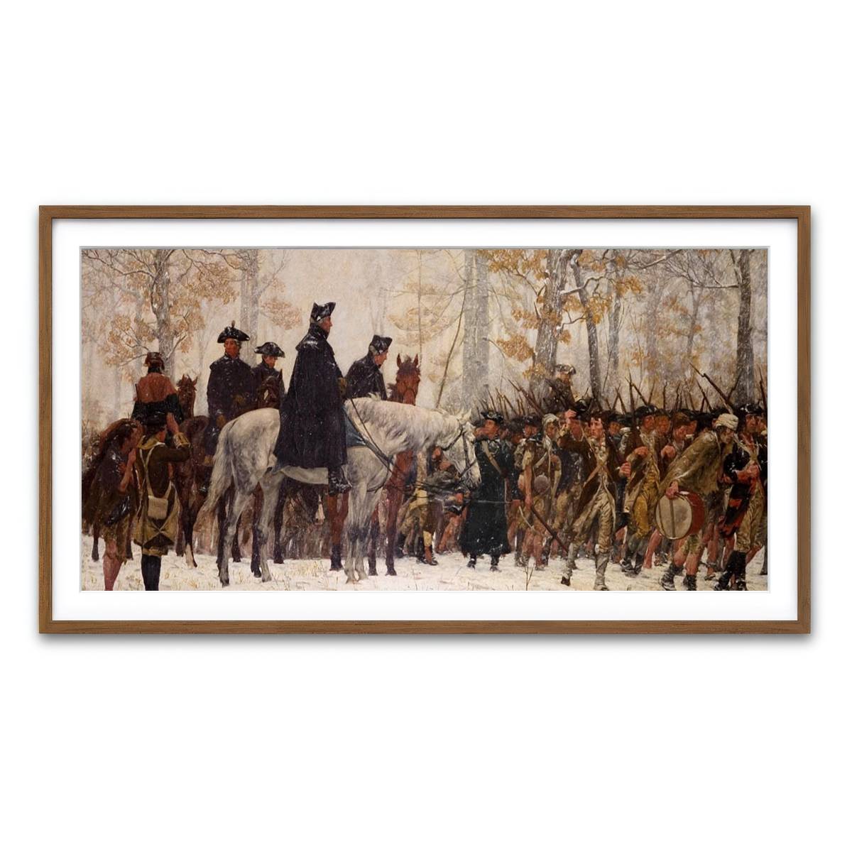 Framed Print 2x1 Walnut