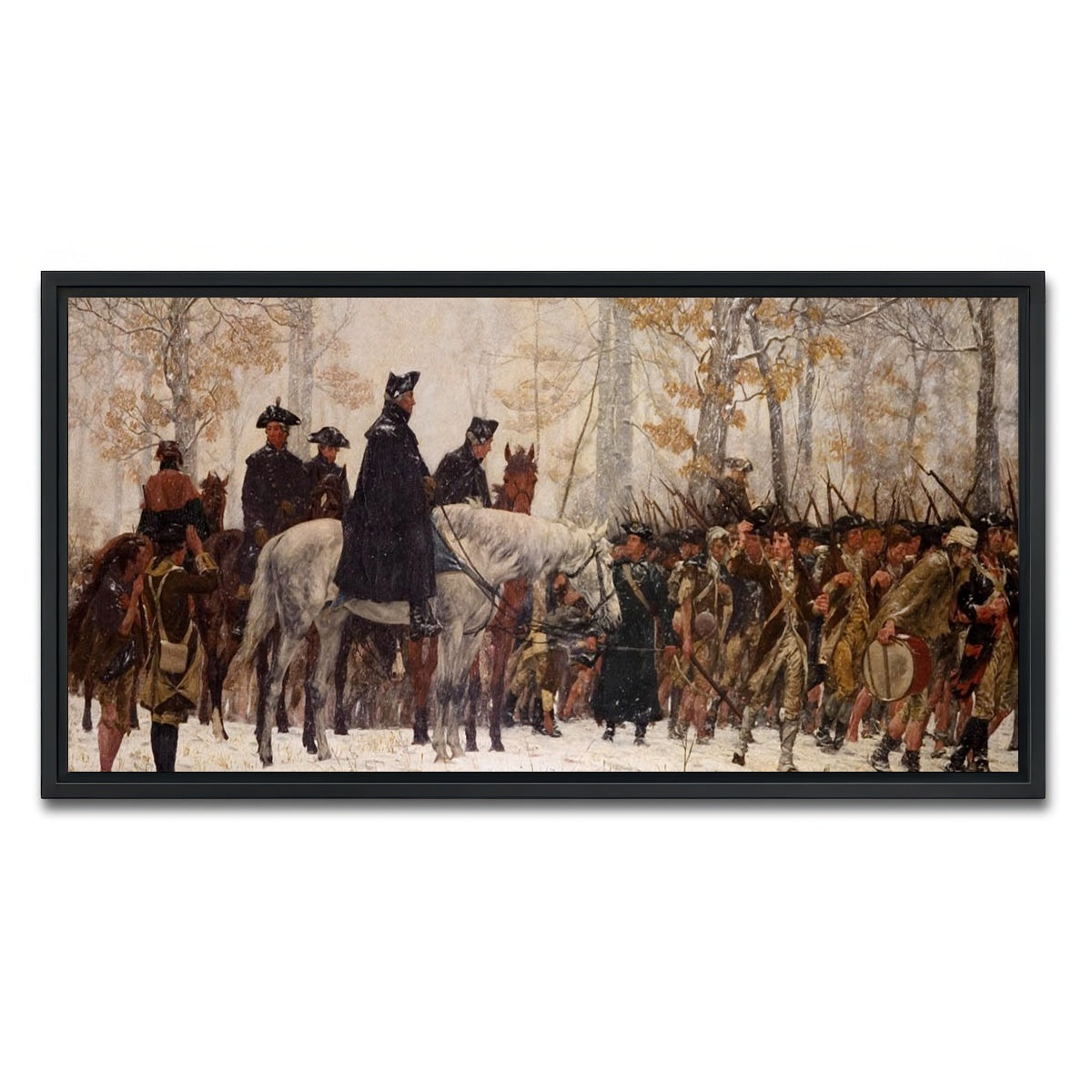 AUTO-MOCKUP WHITE | GW Revolutionary War | 1 Piece | Black Framed Canvas | group=2x1