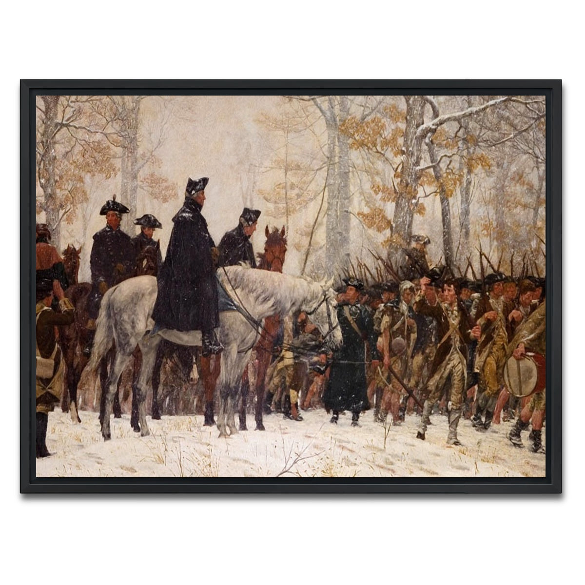 AUTO-MOCKUP WHITE | GW Revolutionary War | 1 Piece | Black Framed Canvas | group=4x3