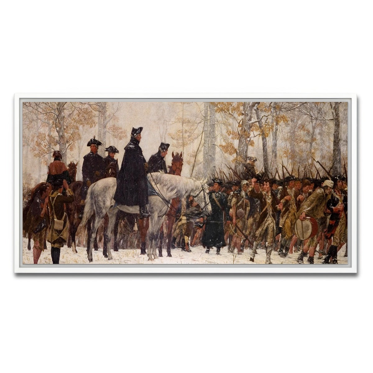 AUTO-MOCKUP WHITE | GW Revolutionary War | 1 Piece | White Framed Canvas | group=2x1