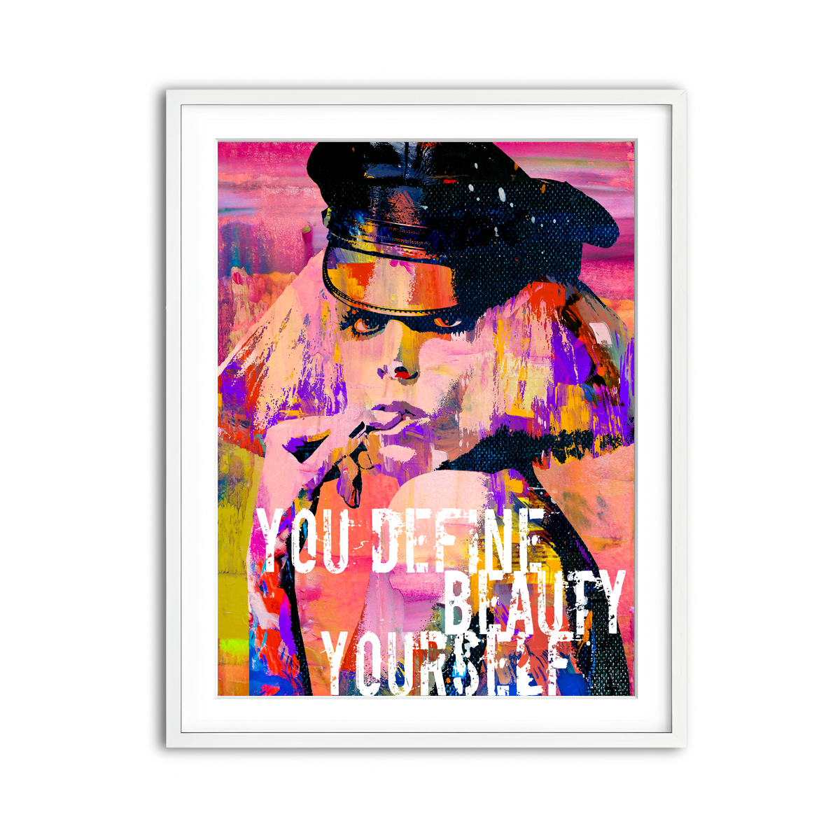 Framed Print 3x4 White