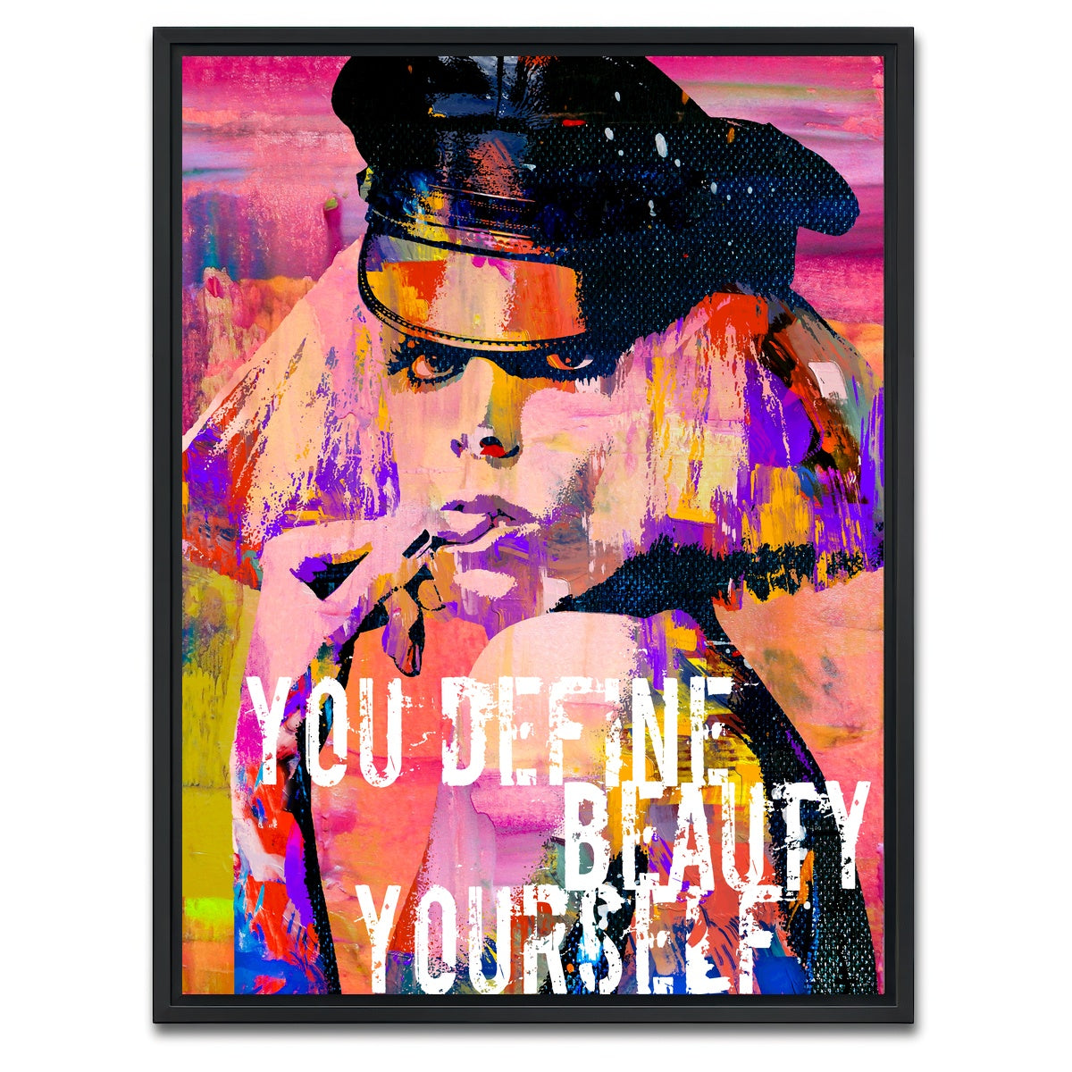 AUTO-MOCKUP WHITE | Gaga Graffiti | 1 Piece | Black Framed Canvas | group=3x4