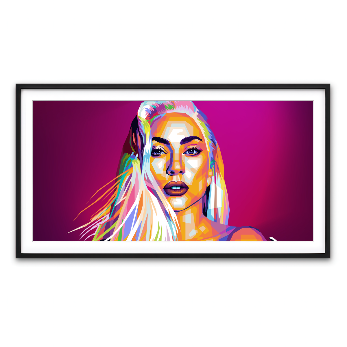 Framed Print 2x1 Black