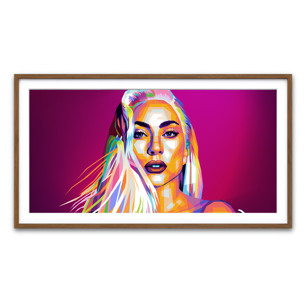 Framed Print 2x1 Walnut