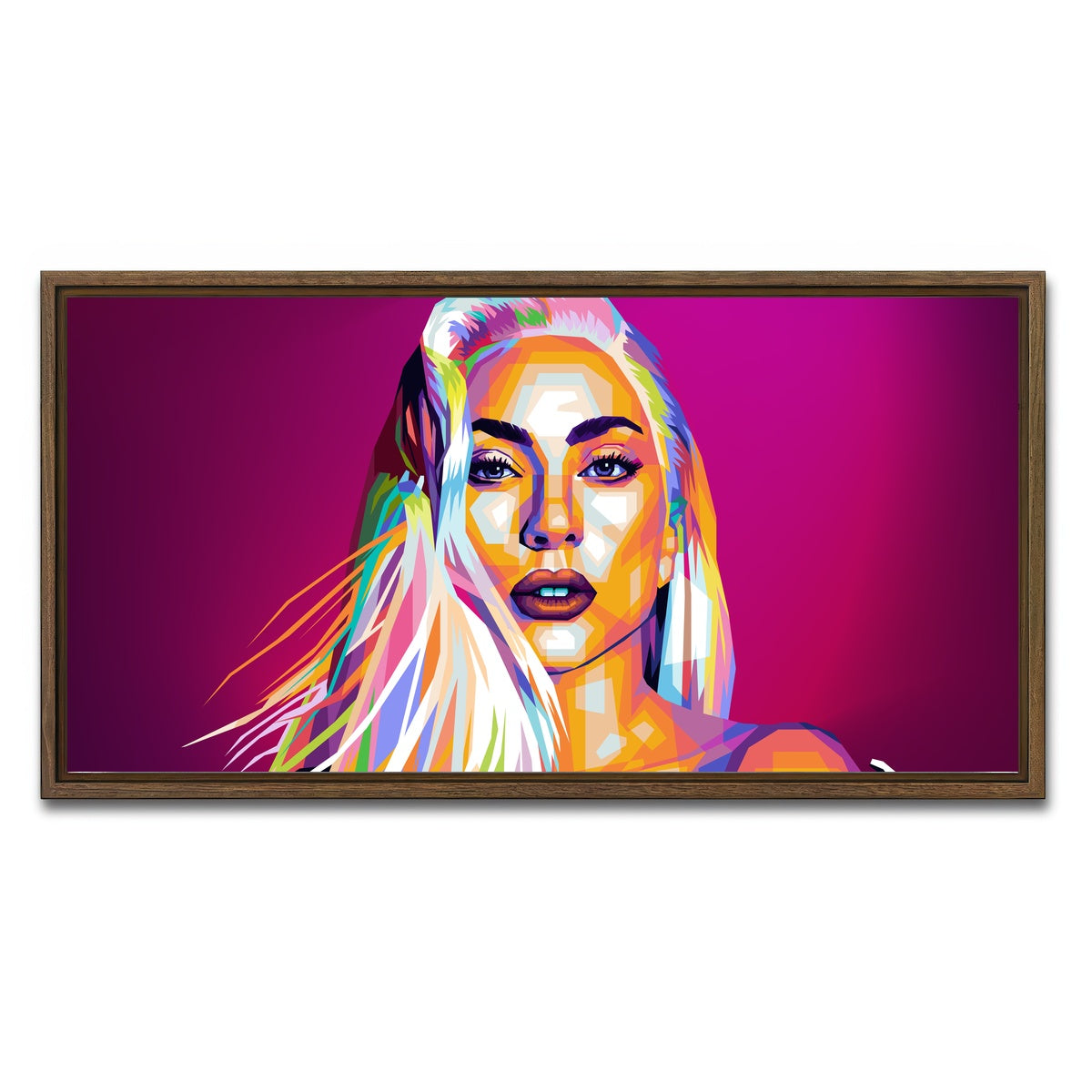 AUTO-MOCKUP WHITE | Gaga | 1 Piece | Walnut Framed Canvas | group=2x1