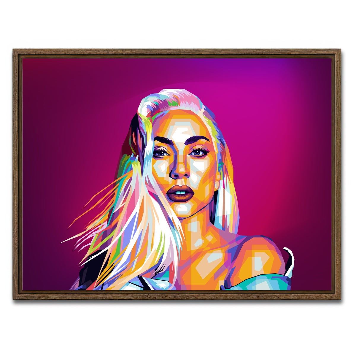 AUTO-MOCKUP WHITE | Gaga | 1 Piece | Walnut Framed Canvas | group=4x3