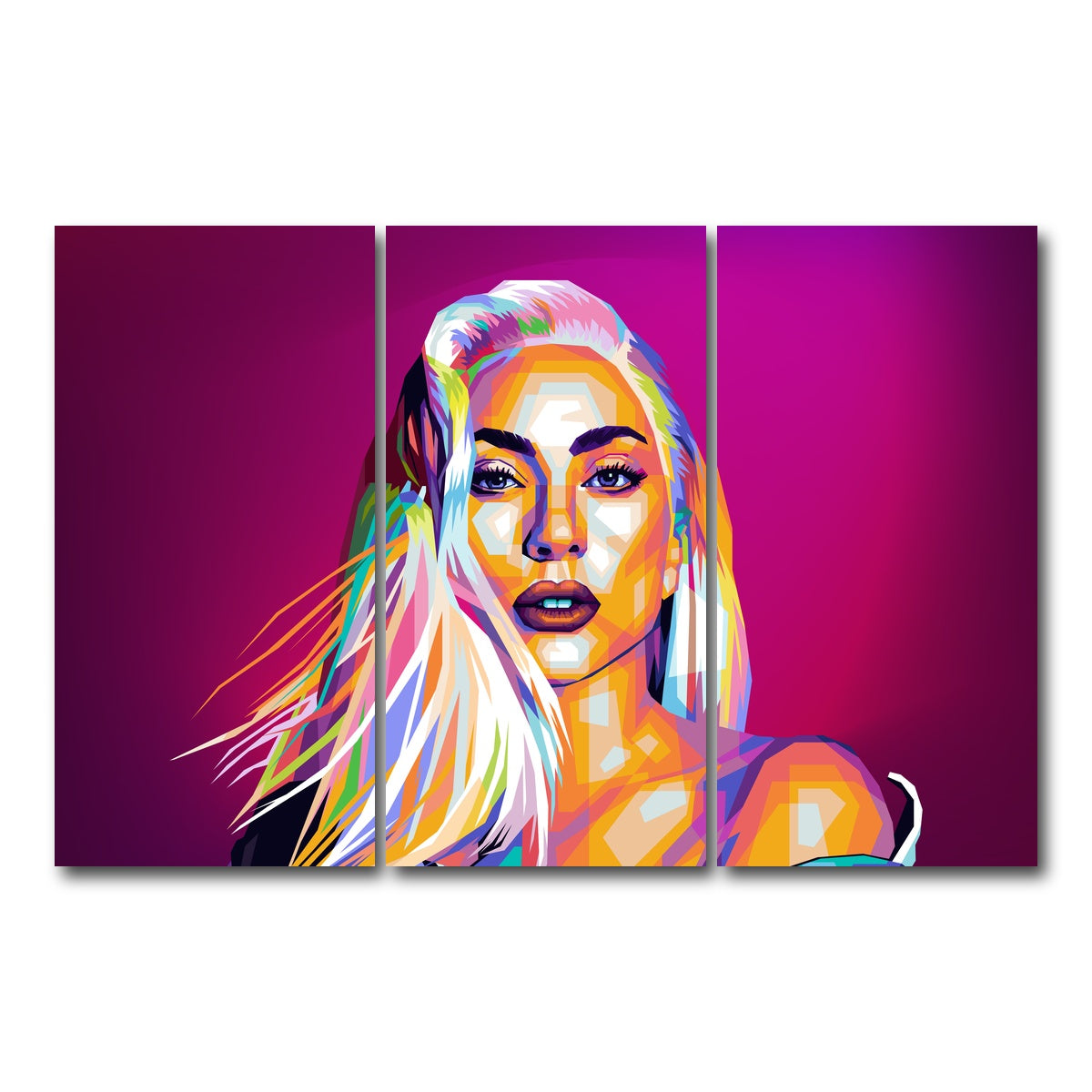 AUTO-MOCKUP WHITE | Gaga | 3 Piece | Gallery Wrap Canvas | group=12x24