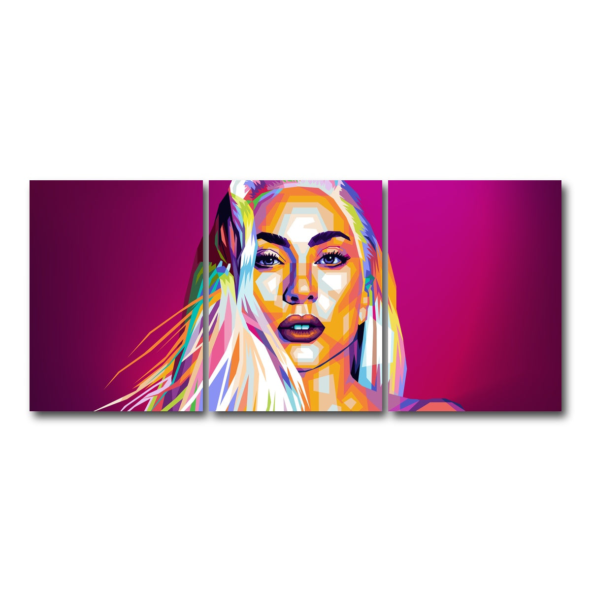 AUTO-MOCKUP WHITE | Gaga | 3 Piece | Gallery Wrap Canvas | group=18x24