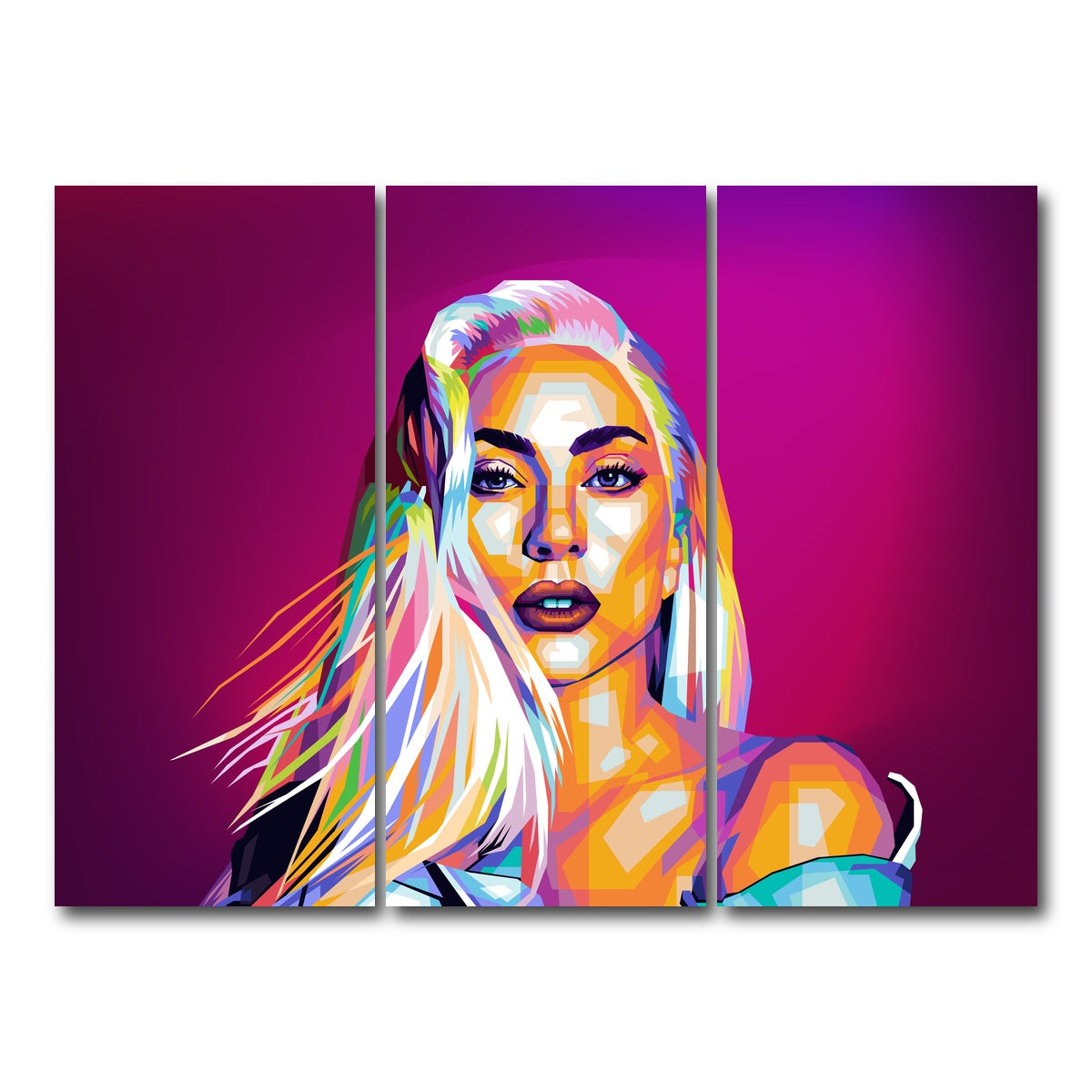 AUTO-MOCKUP WHITE | Gaga | 3 Piece | Gallery Wrap Canvas | group=8x18