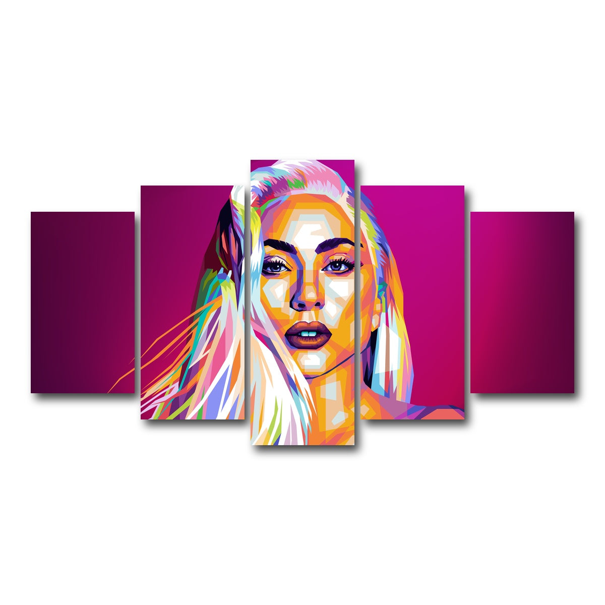 AUTO-MOCKUP WHITE | Gaga | 5 Piece | Gallery Wrap Canvas | group=5_normal