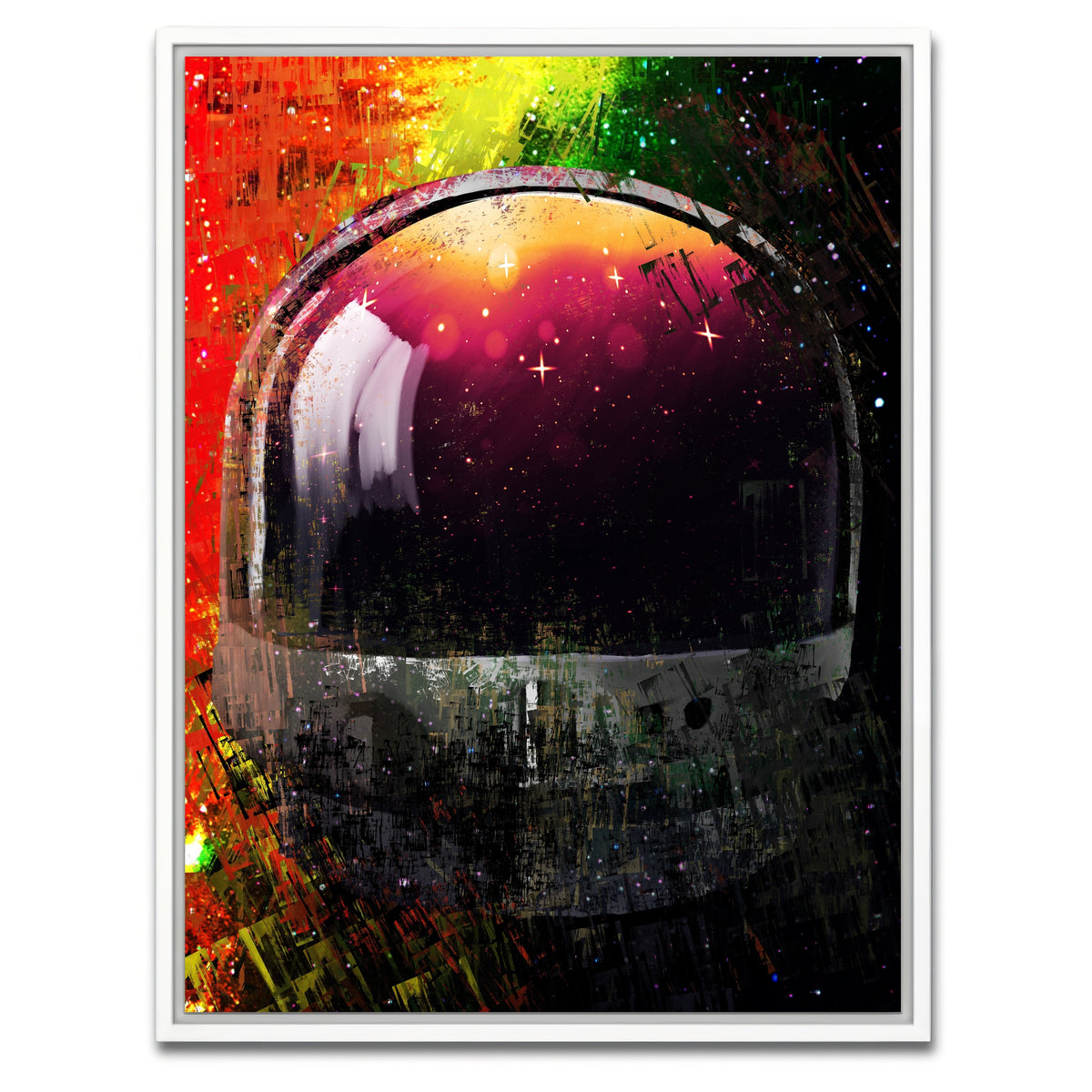 AUTO-MOCKUP WHITE | Galaxy Glow 2 | 1 Piece | White Framed Canvas | group=3x4