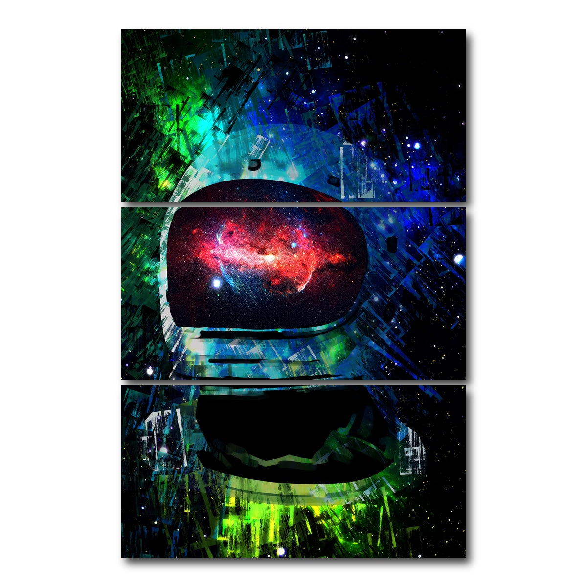 AUTO-MOCKUP WHITE | Galaxy Glow 3 | 3 Piece | Gallery Wrap Canvas | group=12x24_stacked