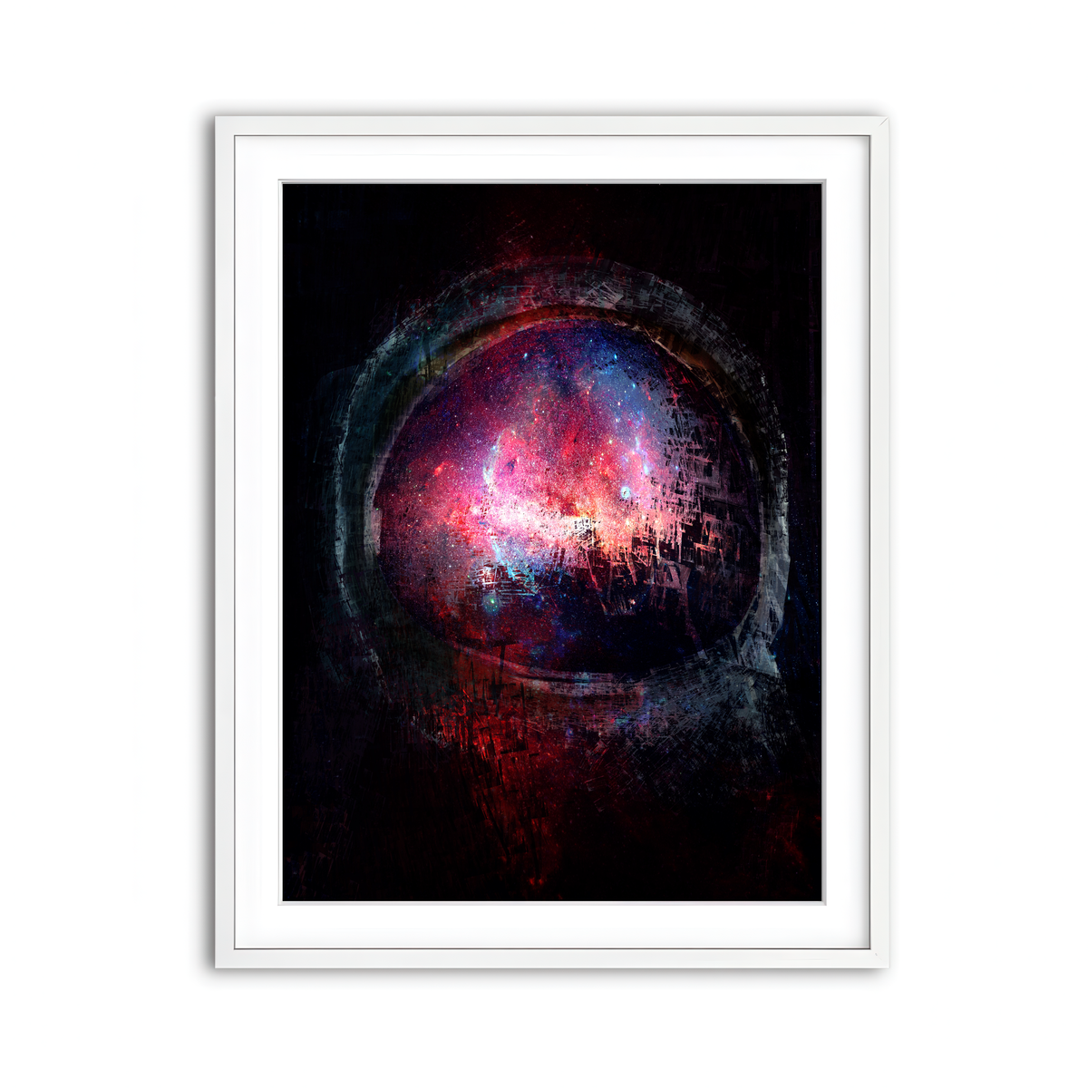 Framed Print 3x4 White