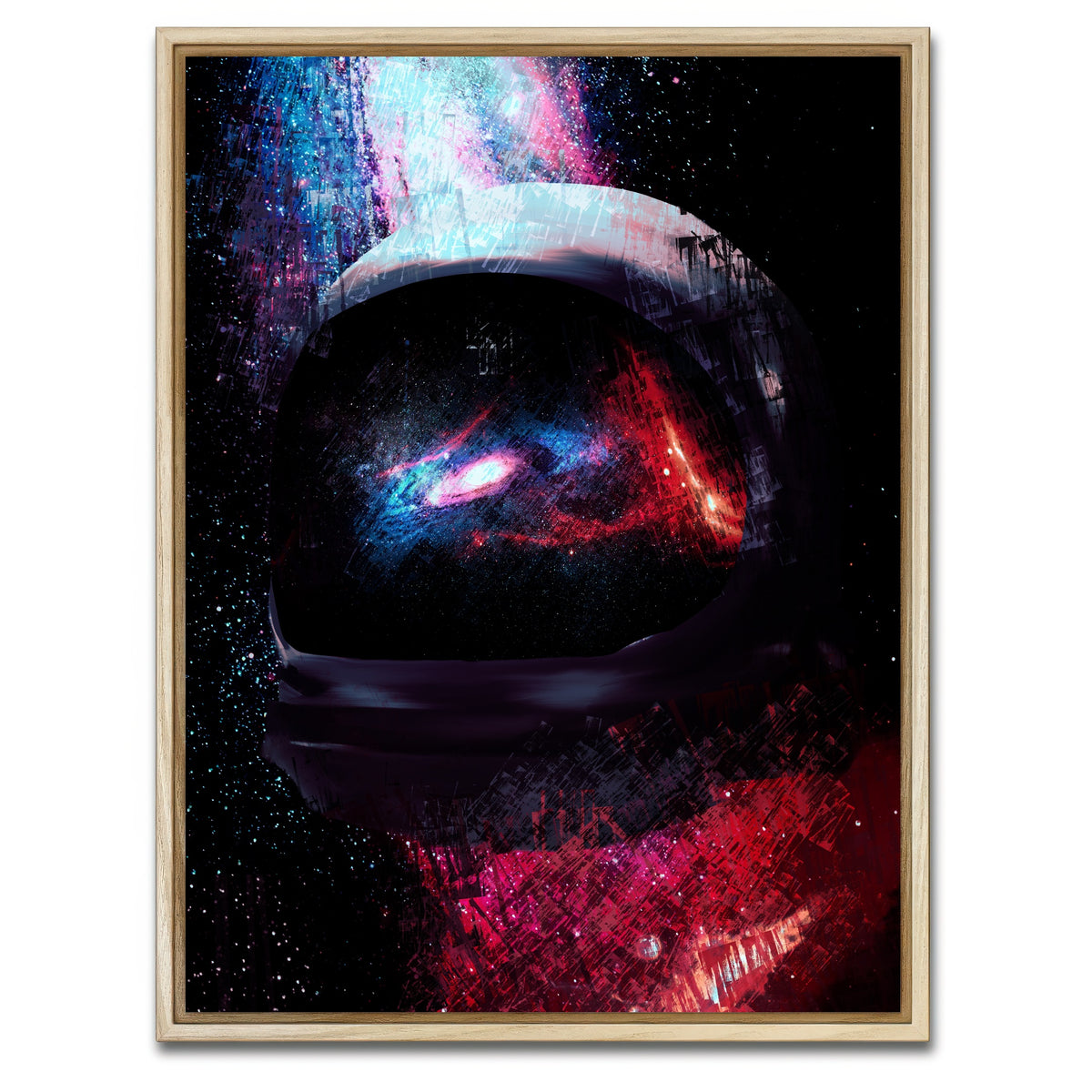 AUTO-MOCKUP WHITE | Galaxy Glow 6 | 1 Piece | Natural Framed Canvas | group=3x4