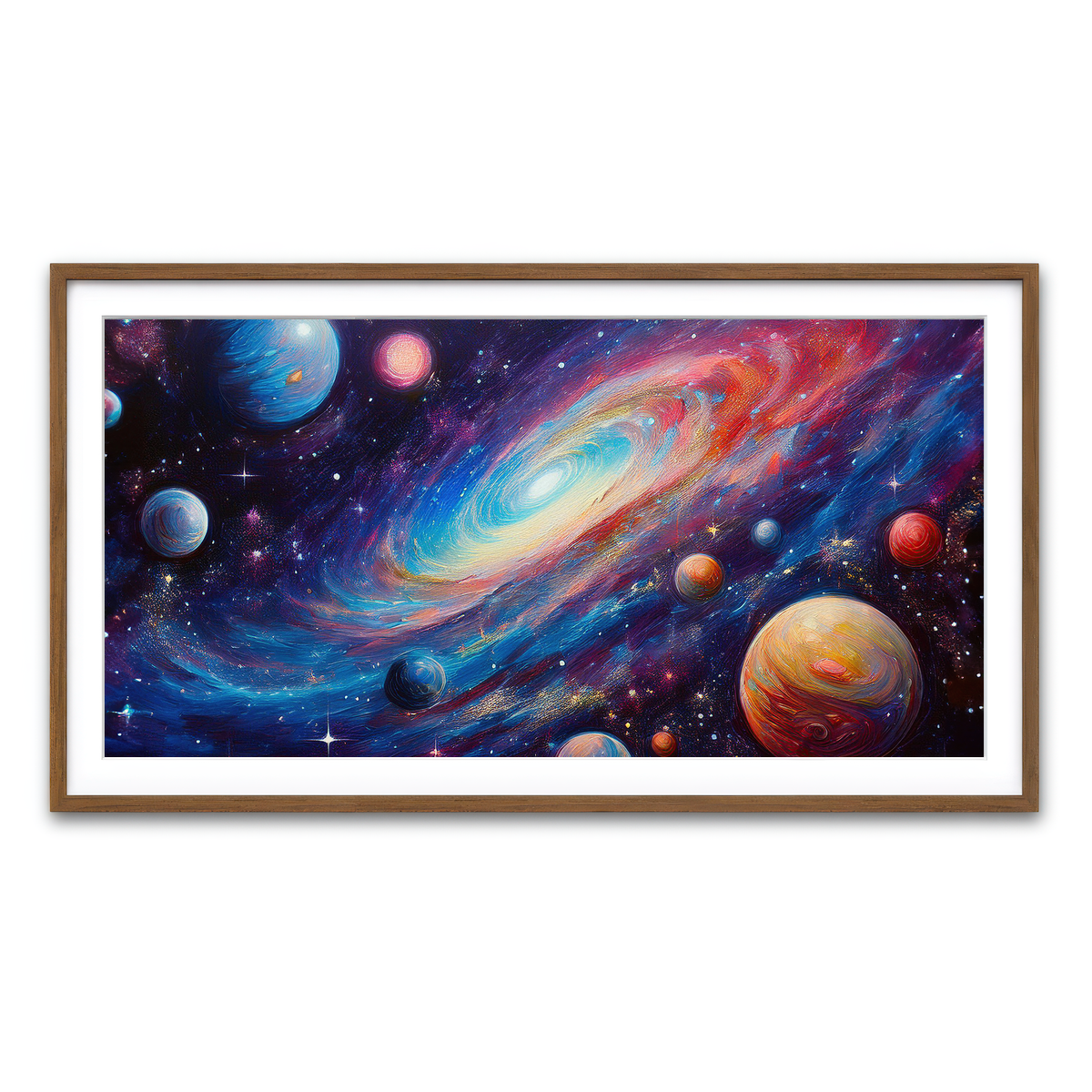 Framed Print 2x1 Walnut