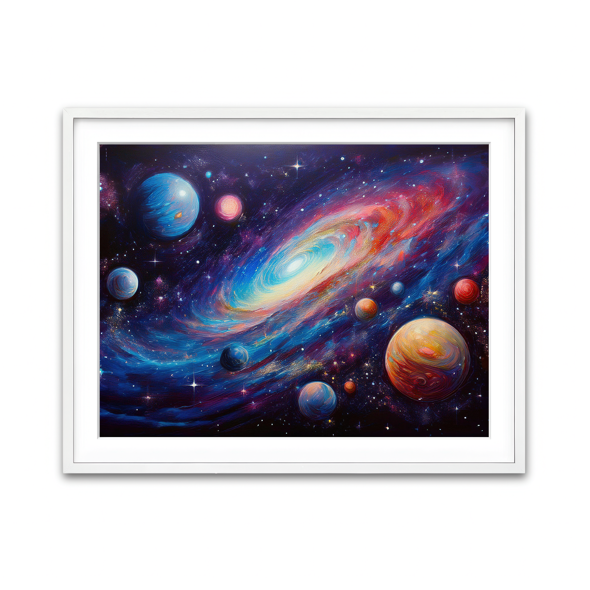 Framed Print 4x3 White